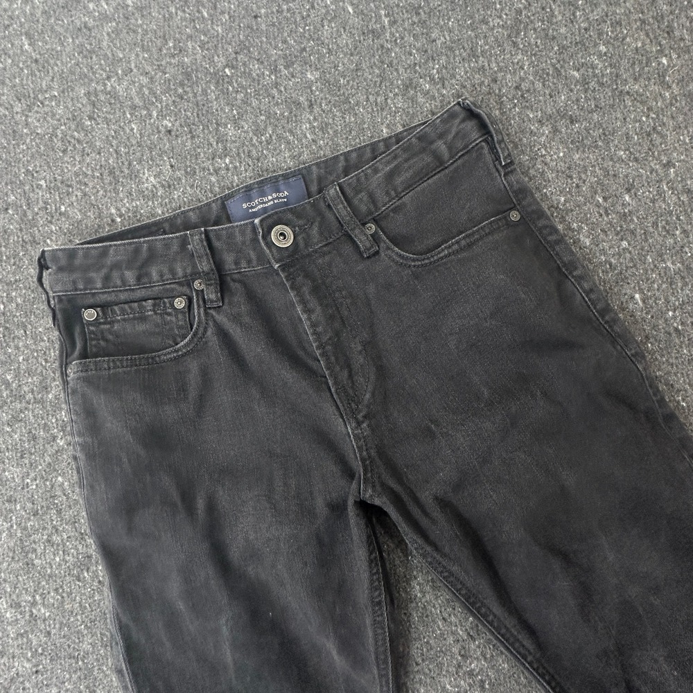 Scotch & Soda Skim Jeans Men 28x32 Black Skinny jean Casual Rock indie street